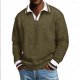 thumbnail image 1 of Ceisia Men's Casual Striped Half Button Round Neck Pullover with Pocket Daily Fashion Top Gift, 1 of 7