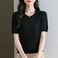 thumbnail image 6 of 2025 New Women's Loose Fit Knit Top - Breathable Summer Crochet Casual, 6 of 6