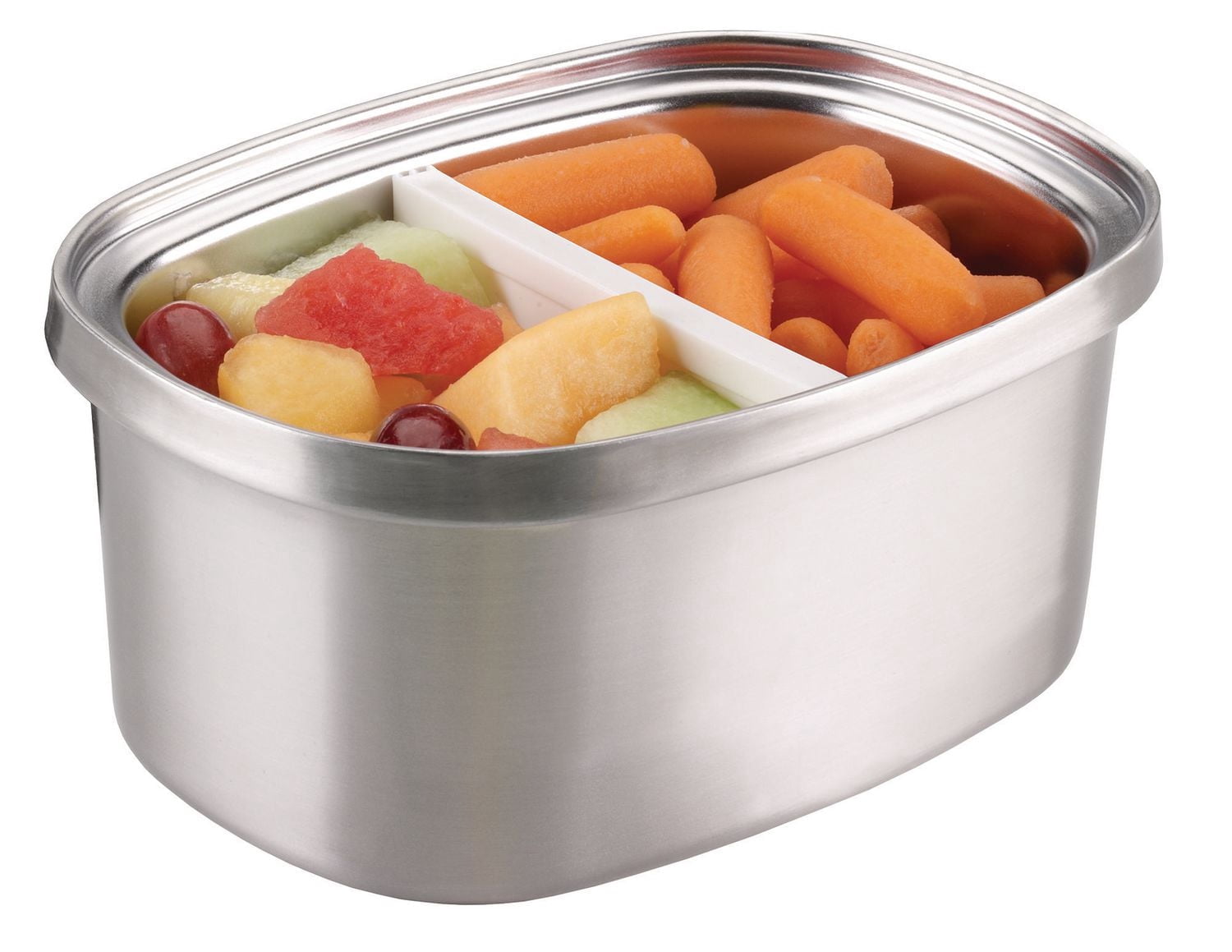 Lot De 3 Boîtes Alimentaires En Acier Inoxydable 25x20x5 Cm – Couvercles Hermétiques – Sans BPA – Pour Frigo, Congélateur, Lunch