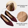thumbnail image 2 of Women's Flats Shoes Pointed Toe Knit Ballet Comfortable Dressy Slip On Flat, 2 of 12
