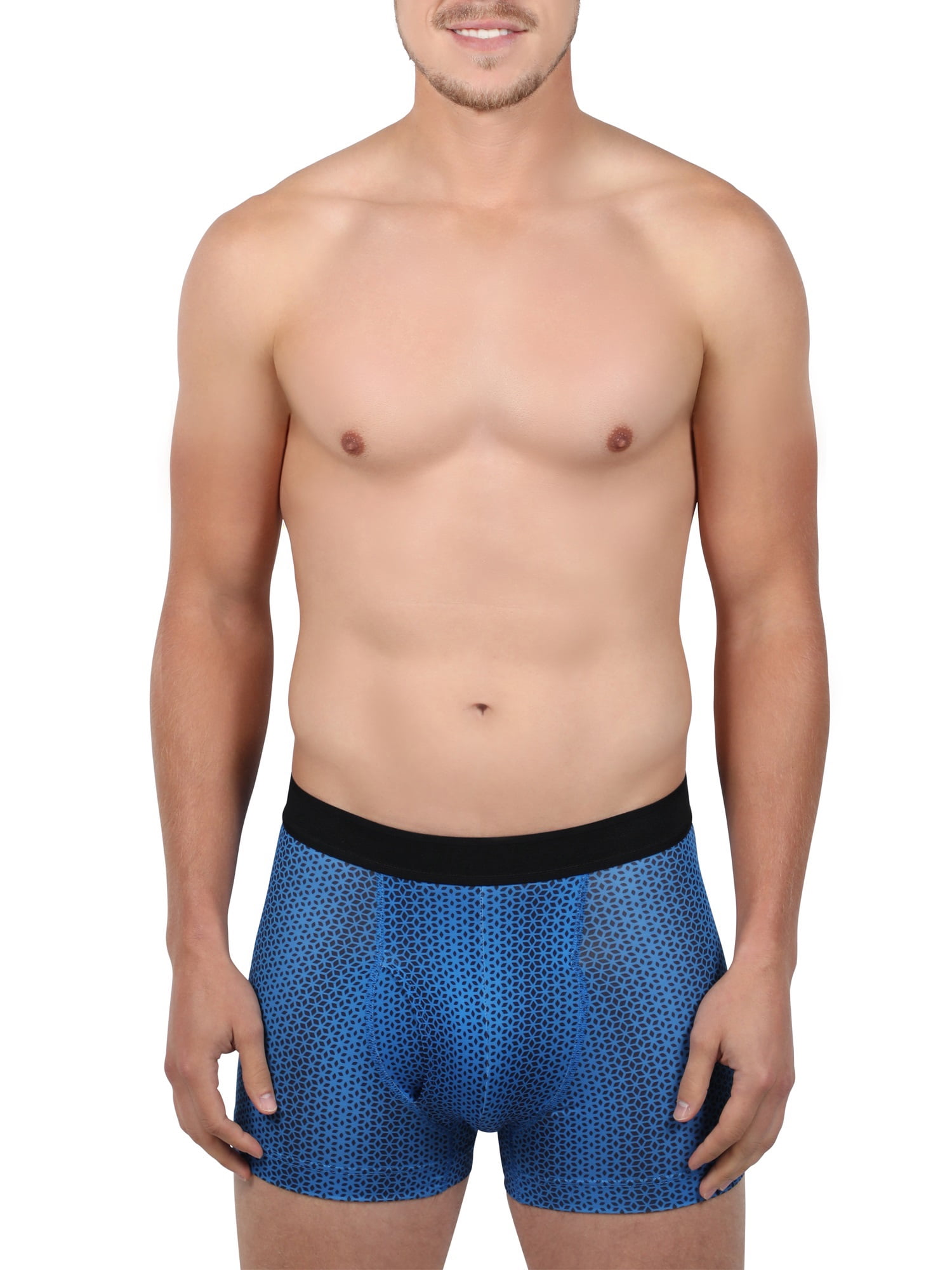 Athletic Works Athletic Works Mens Patterned Short Leg Boxer Brief