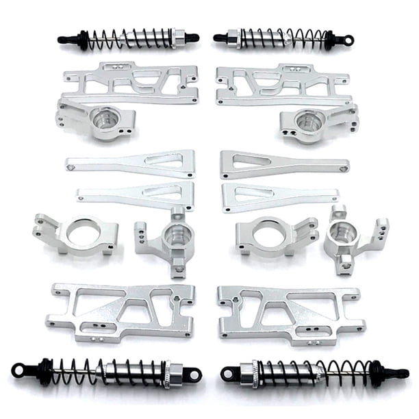 COCHOS DE CONTROL ARMS BROW SWING ALMENTAJE DE CAMPO DE FLUCHA CLA COMBRA C BASE SUMINACIONES DE REEMPLACIÓN PARA WLTOYS 12402 A 12409 Silver 44573 Remoto Inevent FN010094-03B
