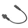 thumbnail image 2 of Cable de Alimentación Corto, Resistente a la Abrasión 2.5a/250V Impermable IEC320 C8 Macho A C5 Adaptador Femenino 1500W Pure Cobre Conductor Para Entresoras para Altavoces, 2 of 7