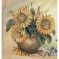 thumbnail image 3 of Schottler, Katharina 12x12 Black Modern Framed Museum Art Print Titled - Sunflower bouquet ll, 3 of 5