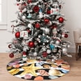 thumbnail image 5 of Sikiie Sea Shell 30-48 inches {designName} Print Christmas Tree Skirt Snowman Xmas Tree Skirt with Edge Christmas Decorations for Holiday Party48", 5 of 7