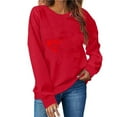 thumbnail image 5 of Turilly Hoodless Sweatshirt for Women Crewneck Valentine's Day Printed Sweatshirt Long Sleeved Top Pullovers, 5 of 6