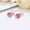 Light Pink, variant on Crystal Ball Earrings Fashion Colorful Ear Studs Accessories Sweet Delicate Jewelry -Pink 5mm
