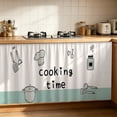 thumbnail image 4 of Cabinet Curtain,Adhesive Dust Proof Window Cover,Printed Kitchen Fabric for Pantry Blocking Light and Household Dust Prevention, 4 of 7