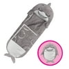 Restored Happy Nappers - Shark 31481 (Medium) Pillow Sleepy Sack - Comfy Cozy Compact Super Soft Warm All Season Sleeping Bag with Pillow - 54" x 20" (Grey) - Renewed