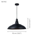 thumbnail image 2 of Xtricity - Suspension, Largeur 19,6 Pieds', de la Collection Rétro, Noir, 2 of 3