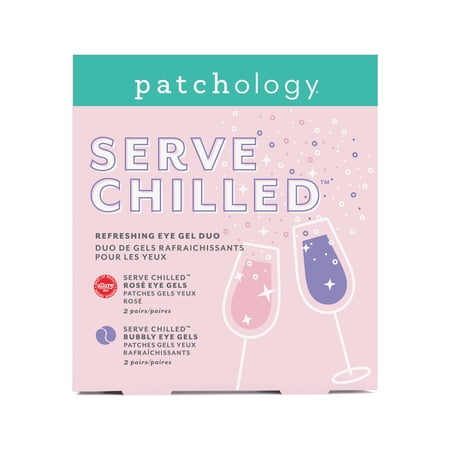 Patchology Serve Chilled Rosé and Bubbly Eye Gel Duo for Hydrating and Brightening