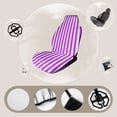 thumbnail image 3 of Aesthetic Purple And White Vertical Car Seat Covers Front Seats Universal Fit for Cars SUV Truck Auto Interior Accessories, 3 of 3