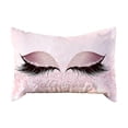thumbnail image 1 of Funda de cojín HUOGUO Eyelash Out Soft Velvet 30 x 50 cm, color rosa, 1 of 2