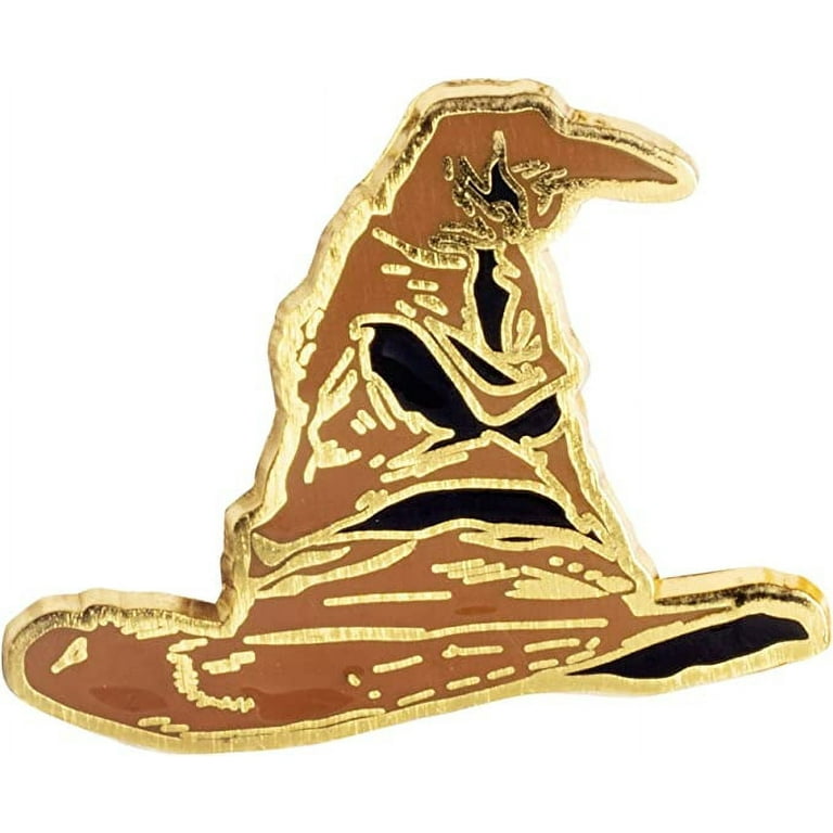 Harry Potter Enamel Pins, Set of 3 - Sorting Hat, Hogwarts Crest, Platform 9 3/4 - Metal Pin Buttons - Collectible Accessory Gift for Harry Potter