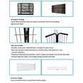 thumbnail image 6 of TOPCHANCES Dog Fence & Pet Playpen, Heavy Duty Foldable Metal Dog Pen 40" Height with Door for Outdoor Exercise, Indoor Kennels, 6 of 10