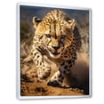 thumbnail image 2 of Designart "Portrait of a Dangerous Cheetah" Animals Floater Framed Canvas Print, 2 of 7