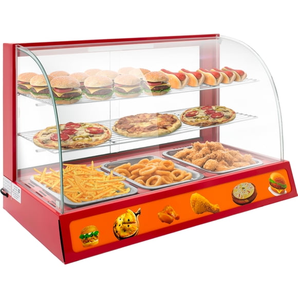 Vitrina Exhibidor Alimentos Calientes Mostrador Cristal Gutstark Home