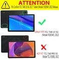 DMLuna Case for TCL Tab 10 5G 10.1" Tablet (Model 9183W) 2022 Release