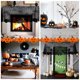 thumbnail image 4 of Decoraciones de Halloween, adornos de Halloween, regalos de Halloween, decoración de Halloween, camino de mesa de tela de encaje, calabaza, calavera, puerta, chimenea, bufanda, cortina, decoraciones d, 4 of 7