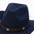 thumbnail image 5 of Gibobby Toddler Cowboy Hat Western Cowgirl Hat 3T 4T 5T 6T 7T 8T Unisex For Boys Girls Kids Classic Ranch Cowboy Hat Outdoor Dress Up Cap,Navy, 5 of 5