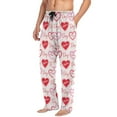 thumbnail image 5 of joogoo Men's Pajama Pants Valentine's Hearts Soft Long Sleep Lounge Pjs Bottoms XL, 5 of 7