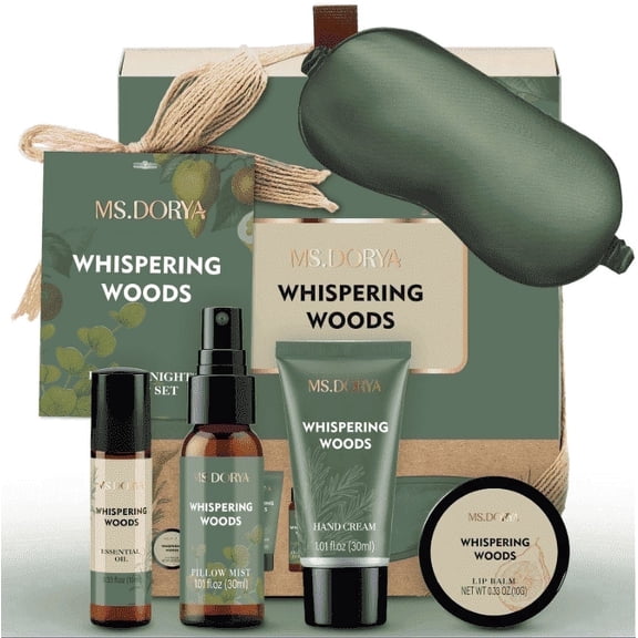 MS.DORYA Spa Gift Box for Women, Birthday Holiday Body Care Grooming Gifts Set for Her, 5 Pcs