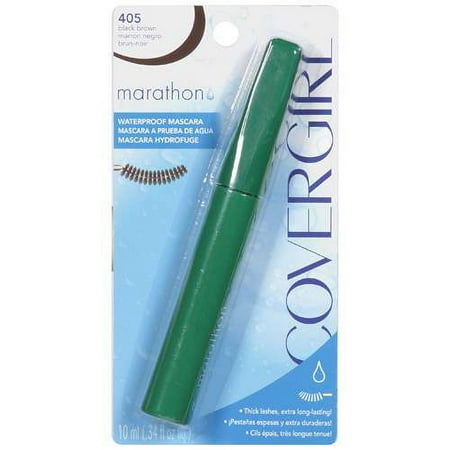 Covergirl: Black Brown Marathon Curved Brush Waterproof Mascara, 10 ml