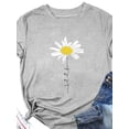 thumbnail image 2 of Anbech Be Kind Women Shirt Dandelion Flower Graphic Tshirt Inspirational Summer Top Short Sleeve Letter Print Shirt, 2 of 3