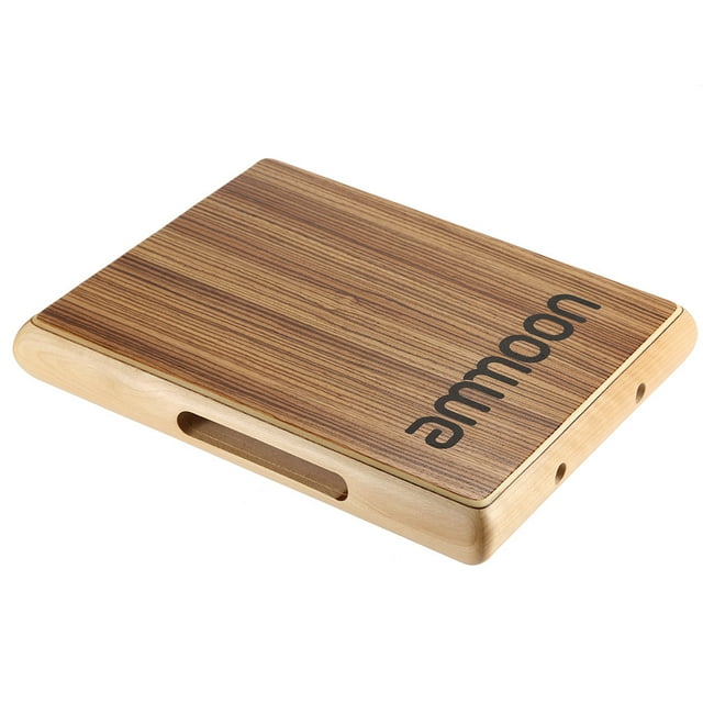 Tambor de Cajón ammoon Compact Travel Cajon Flat Hand Drum Persussion Instrument 31.5 * 24.5 * 4.5cm TOMSHOO Tambor de Cajón