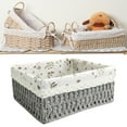 thumbnail image 6 of Handmade Rattan Storage Basket Toys Snacks Storage Bins Decorative Baskets for Tabletop Kitchen Bedroom Living Room, 6 of 9