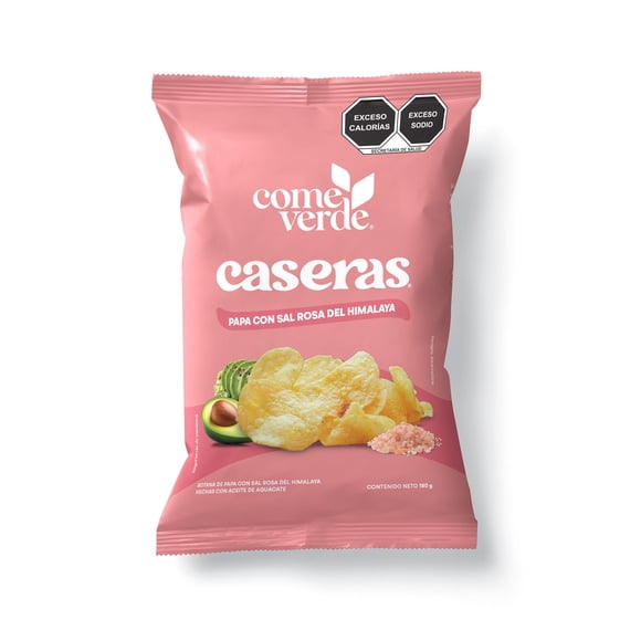 Papas Come Verde Caseras Sal Rosa del Himalaya 180g