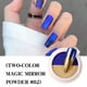 thumbnail image 1 of Fiudx Polvo para Uñas, Efectos Holográficos, Polvo Sólido para Manicura, Diseño de Titanio Bicolor, para Decoración de Uñas, Producto de Salón de Belleza, Caja Ligera de 0,8 Gramos., 1 of 2