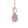 thumbnail image 2 of 1/4 Carat Diamond Solitaire Pendant Necklace in 14K Rose Gold (Silver Chain Included) (I1-I2 Clarity), 2 of 3