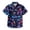 Multicolour, variant on Boys Shirts Neon Print Short Sleeve Cardigan Casual Zip Front Top Rocket Planet Graphic Summer Kids Multicolour 5 Years-6 Years