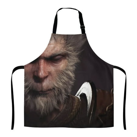 

Black Myth Wukong Apron for Men Women Baking Gardening Sewing BBQ Waterproof Cute Gifts