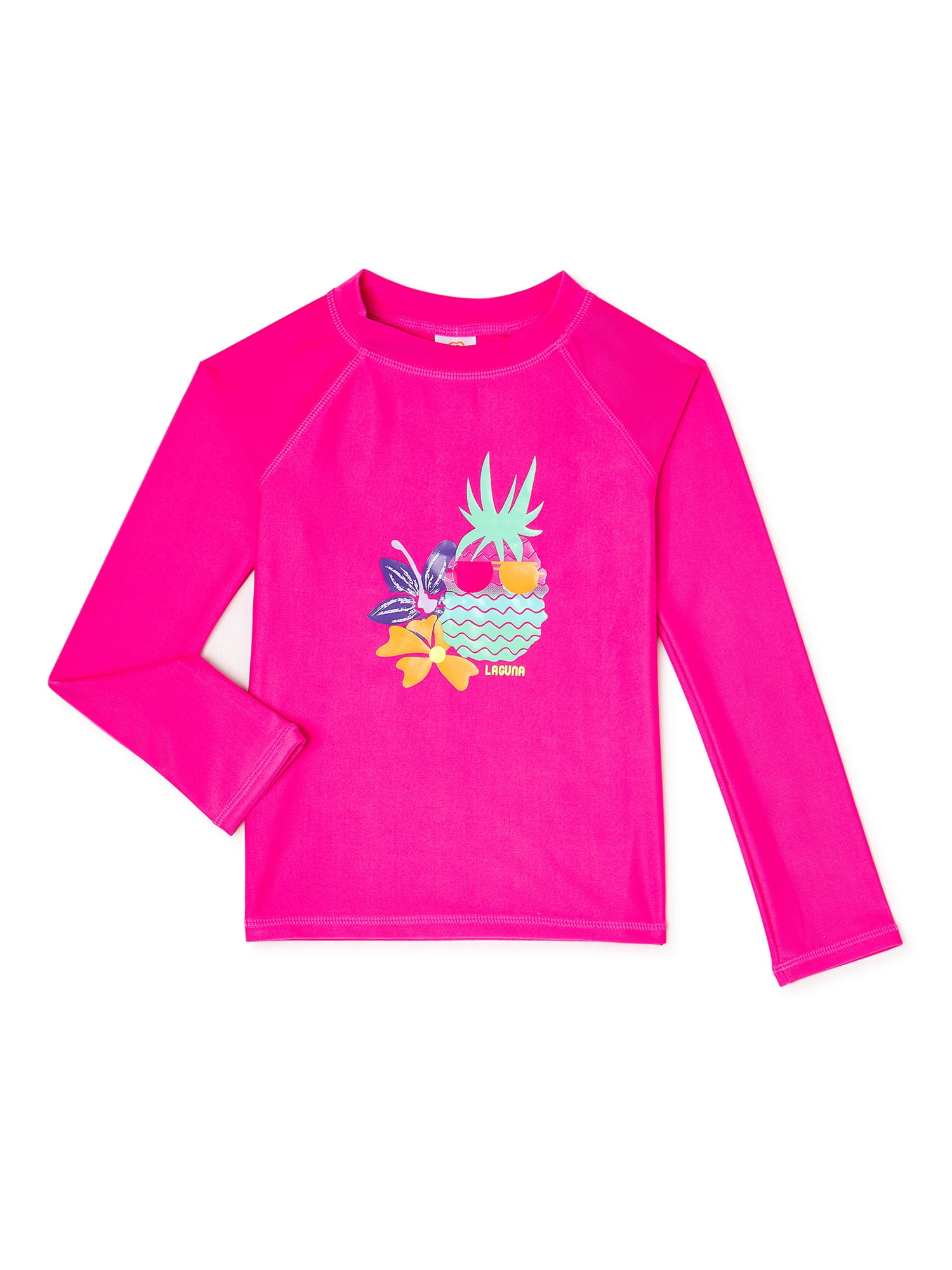 Laguna High Neck Rash Guard (Little Girls or Big Girls), 1 Count, 1 Pack