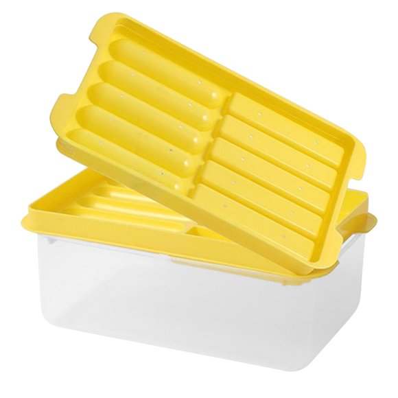 CEHVOM Bingge Ménager de Qualité Alimentaire PP Boîte à Glace Réfrigérateur Boule de Glace avec Bande de Couverture Jeu de Bloc de Glace