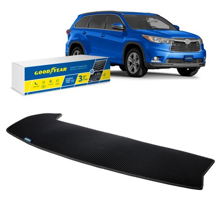 Goodyear Custom Fit Cargo Mat Liner for Toyota Highlander 2014-2019 - Heavy Duty Trunk LinerDiamond ShapeLuggage with Waterproof Liquid  Dirt Trapping Technology - Anti-Slip Cargo Liner - GY004535