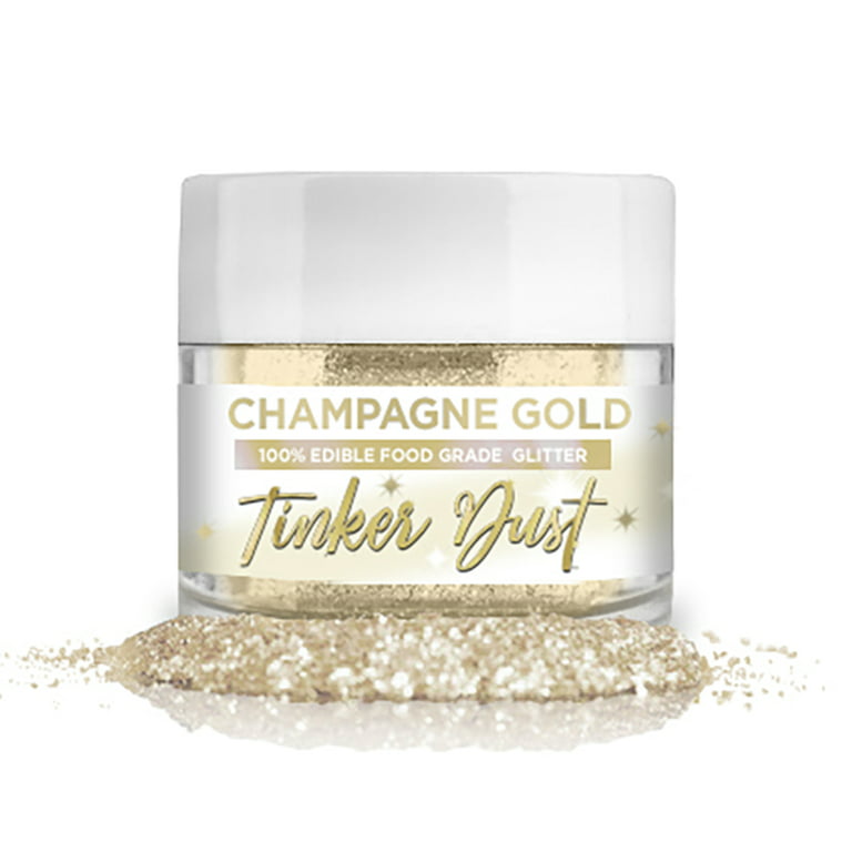 Champagne Gold Edible Glitter Tinker Dust | 5 Gram Jar