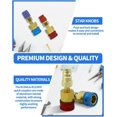 thumbnail image 4 of R1234yf Adapter Kit, R1234yf to R134a Quick Coupler, High Low Side Connector Conversion Kit, 1234yf Adapter to R134a for Car Air Conditioning System Evacuation Recharging, 4 of 7