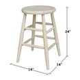 thumbnail image 2 of International Concepts 24" Scooped Seat Stool, 2 of 5