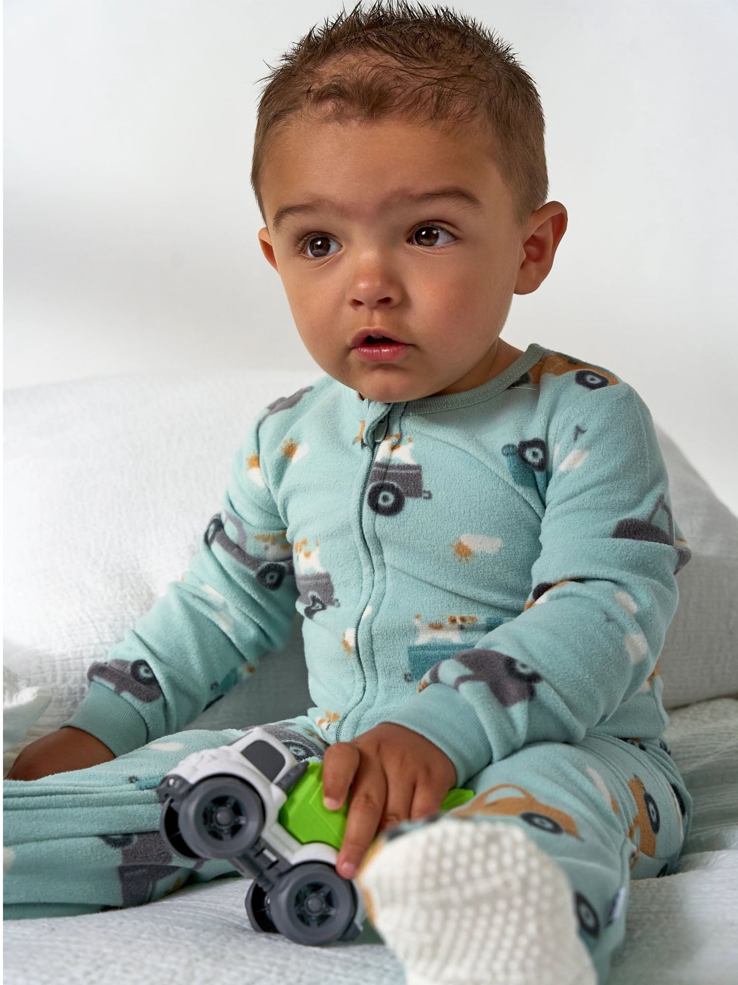 Gerber Baby and Toddler Neutral Microfleece 2-Way Zipper Blanket Sleeper Pajamas, 2-Pack, Sizes 0/3 Months - 5T