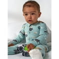 thumbnail image 4 of Gerber Baby and Toddler Neutral Microfleece 2-Way Zipper Blanket Sleeper Pajamas, 2-Pack, Sizes 0/3 Months - 5T, 4 of 17