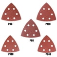 thumbnail image 2 of 25Pcs 93Mm Sandpaper Hook & Loop Triangle Sanding Paper Grit 60 80 120 180 240, 2 of 5