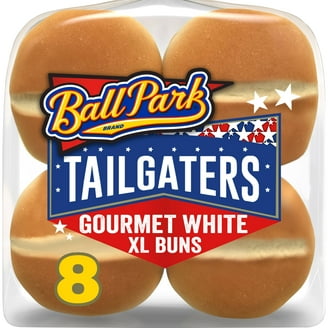 Ball Park Tailgaters Brat XL Buns, 6 count, White Large Hot Dog