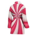 thumbnail image 2 of Pink Swirl Candy Women Bathrobe One Size Univeral Fits Fashion Lightweight Plush Fleece Long Robe For Women, 2 of 3
