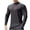 Black, variant on SwiftWear Mens Undershirts Fashion Casual Pullover Ribbed Slim Fit Tops Solid Sports Long Sleeve Crewneck T-Shirts, Black M