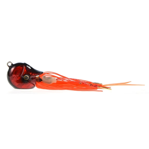 CABO 1.65" (Small) Hard Fishing Bait Squid Eye with Rubber Skirt Fishing Gear, Fishing Lure (Color No.6)