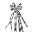 thumbnail image 2 of BELUPAI Christmas Houndstooth Bow Decoration Party Supplies Bows Ornaments Thanksgiving Festive Tree Hanging, 2 of 11