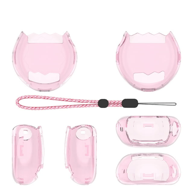 Protective Cover for Tamagotchi Paradise Game Console Transparent Protective Sleeve with Lanyard Soft Anti-Scratch Anti-Drop Skin Shell Accessories